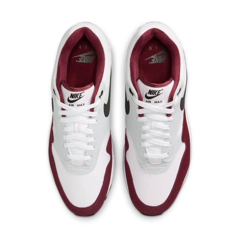 Nike Air Max 1, Blanco/Rojo Equipo Oscuro/Platino Puro/Negro, hi-res