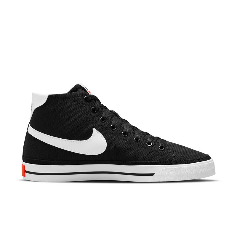 Nike Court Legacy Canvas Mid, Negro/Naranja team/Blanco, hi-res