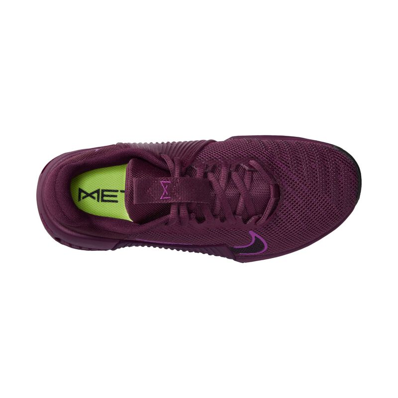 Nike Metcon 9, Burdeos/Morado vivo/Voltio/Negro, hi-res