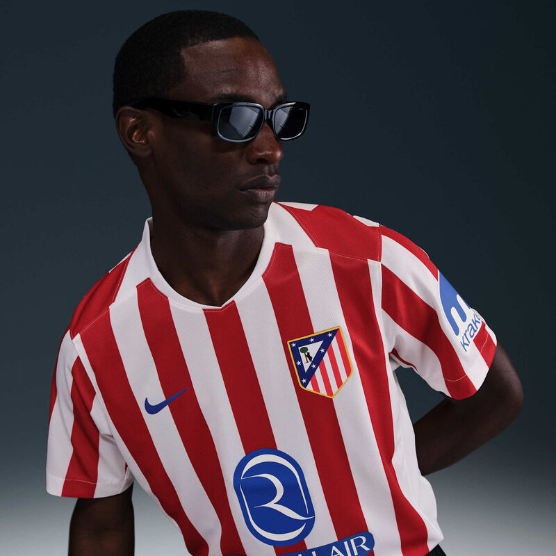 Atlético Madrid 2025/26 Stadium Home, Rojo deportivo/Blanco/Hiperreal, hi-res