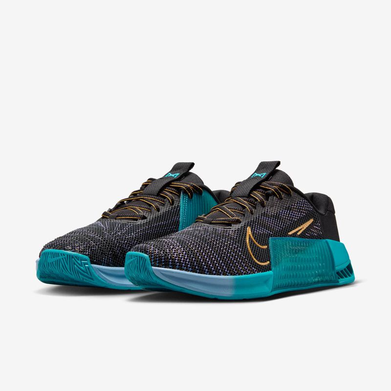 Nike Metcon 9 AMP, Negro/Cactus Polvoriento/Azul Psíquico/Negro, hi-res