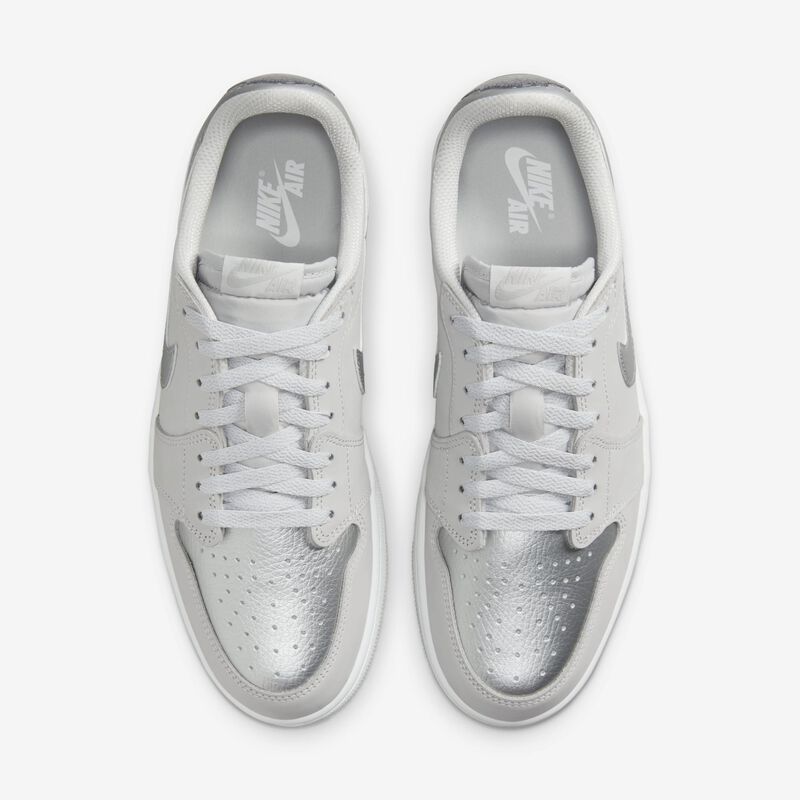Air Jordan 1 Low OG, Gris Neutro/Plata Metalizado-Blanco, hi-res