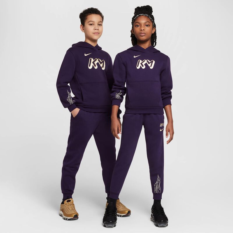 Kylian Mbappé Club Fleece, Morado Grandioso/Marfil Pálido/Oro Metalizado, hi-res