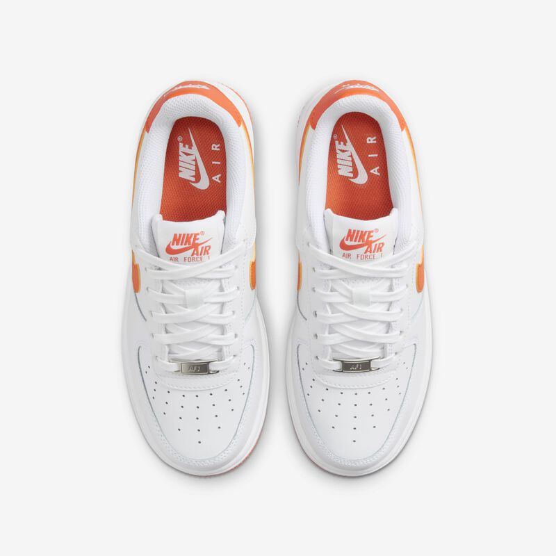Nike Air Force 1, Blanco/Naranja De Seguridad-Blanco, hi-res