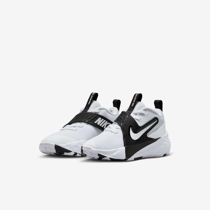 Nike Team Hustle D 12, Blanco/Negro/Blanco, hi-res