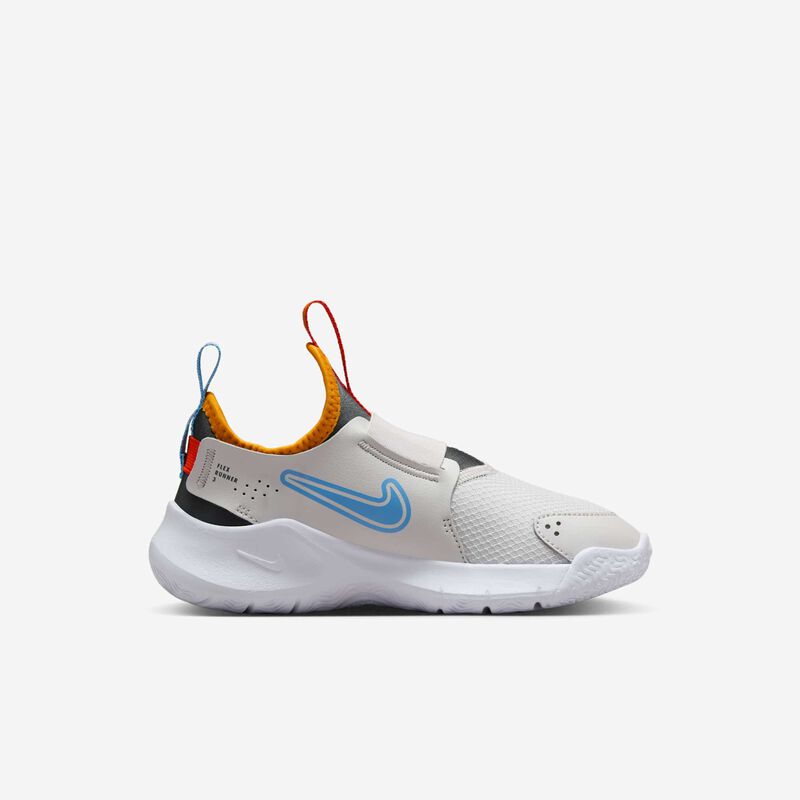 Nike Flex Runner 3, Gris Vasto/Azul Universitario/Antracita/Piel De Naranja, hi-res