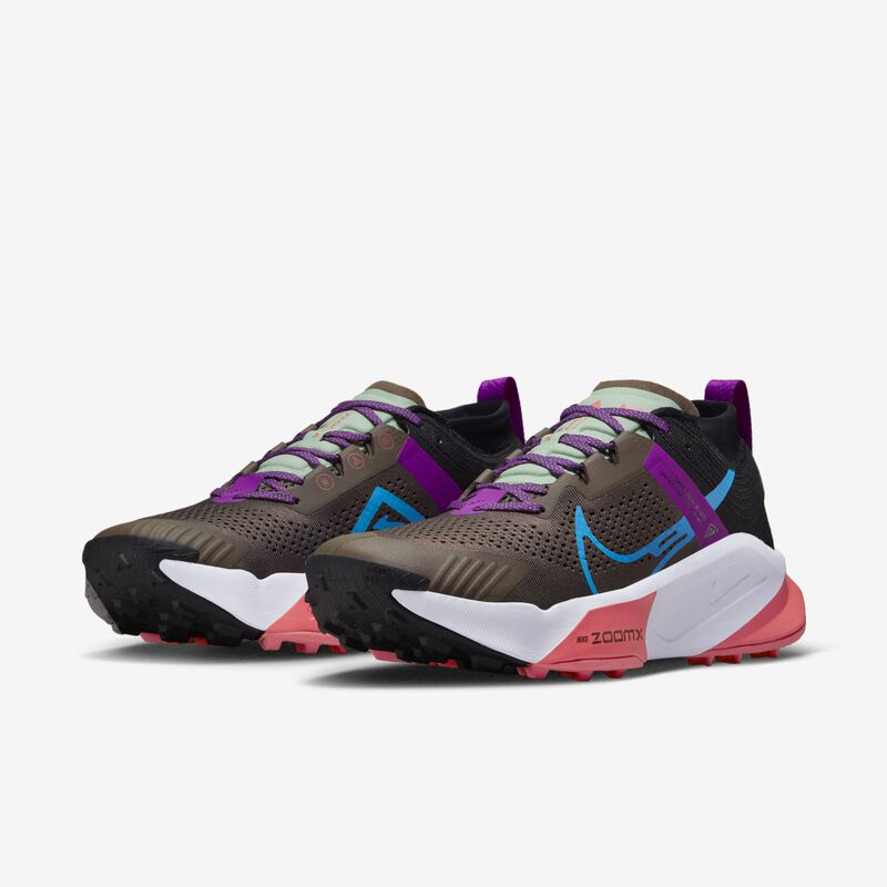 Nike ZoomX Zegama, Ronstone/Azul láser-negro-morado vivo, hi-res