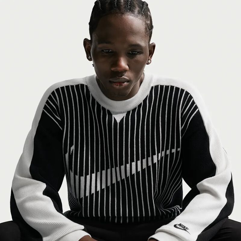 Polera Nike Sportswear Club, Negro, hi-res