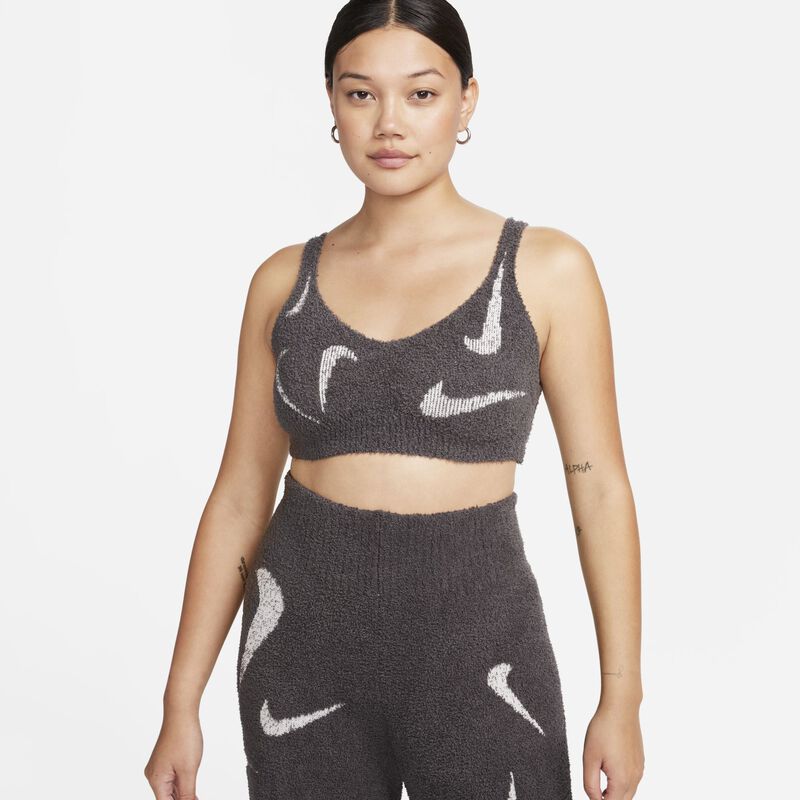 Nike Sportswear Phoenix Cozy Bouclé, Ceniza medio/Marrón verdoso claro, hi-res