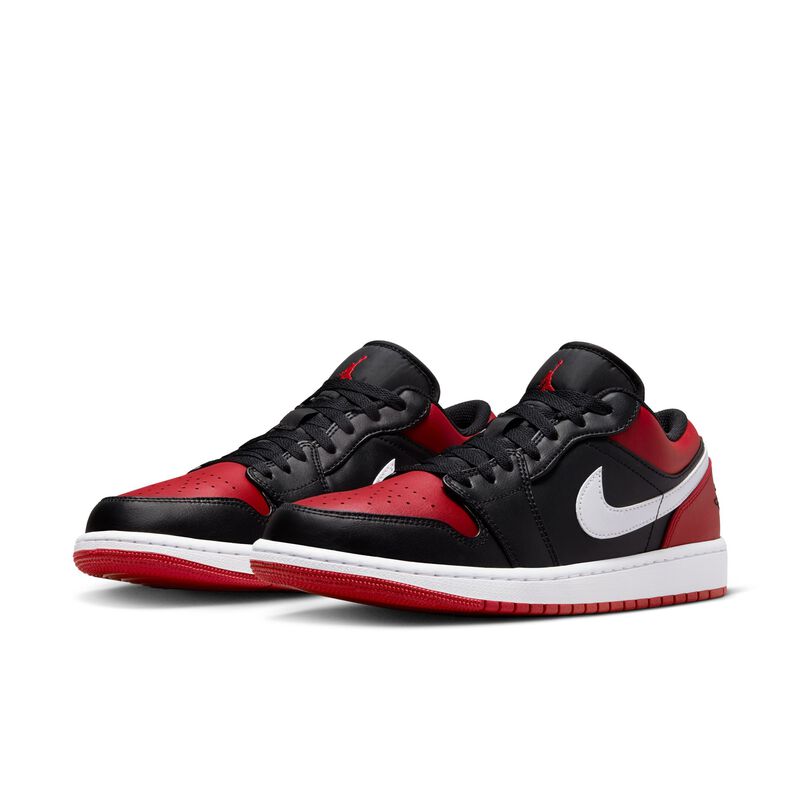 Air Jordan 1 Low, Negro/Blanco/Gym Red, hi-res