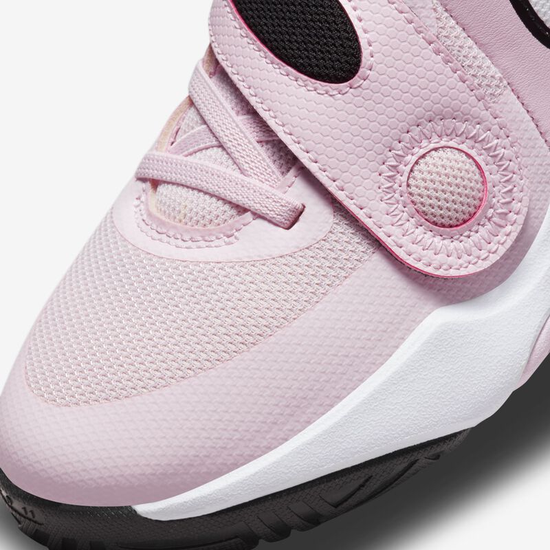 Nike Team Hustle D 11, Espuma rosa/Blanco/Negro/Blanco cumbre, hi-res