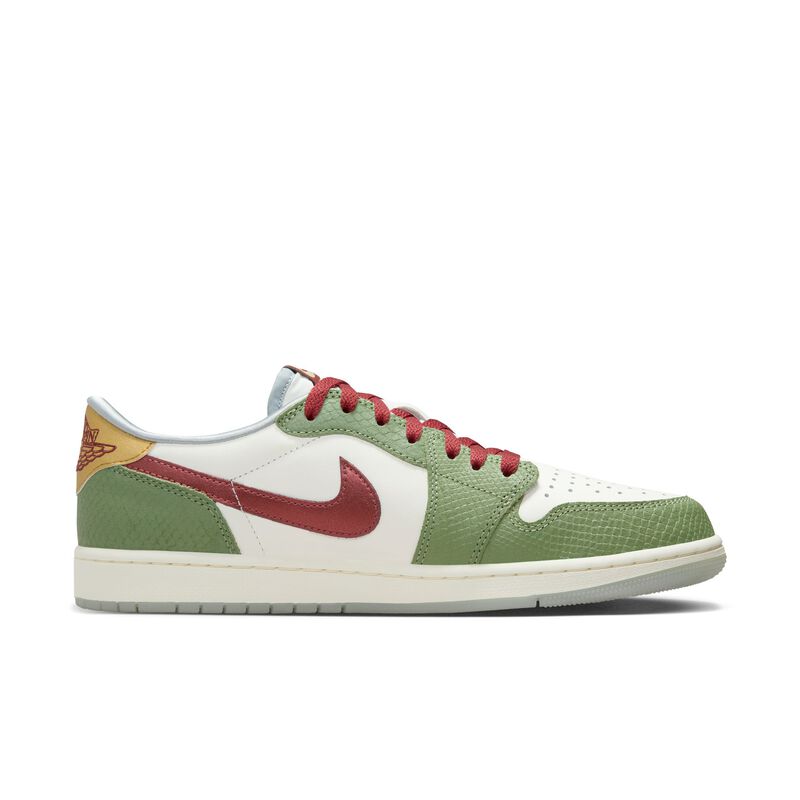 Air Jordan 1 Retro Low OG Lunar New Year, Vela/Verde petróleo/Pumice claro/Cedro, hi-res