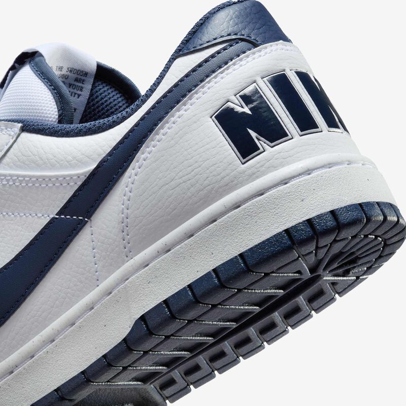 Nike Big Low, Blanco/Azul Marino Medianoche, hi-res