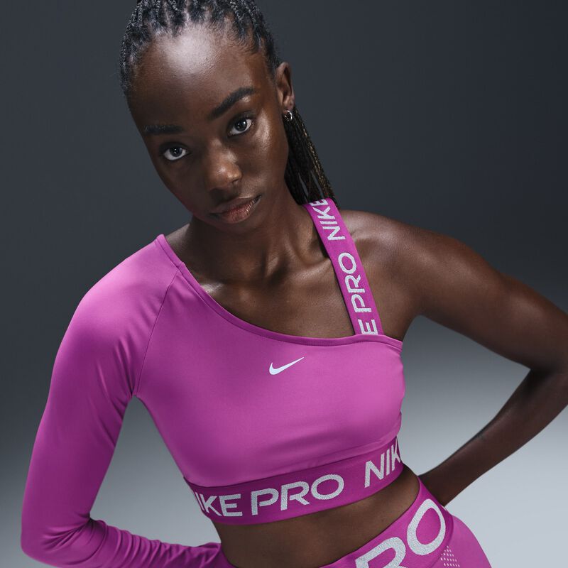 Nike Pro Shine, Fucsia Intenso/Plata Reflectante, hi-res