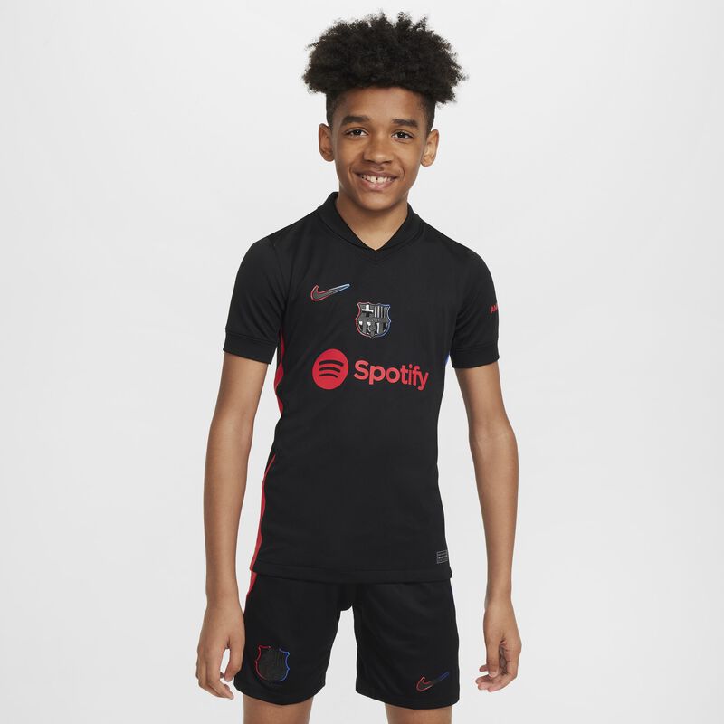 FC Barcelona Visitante 2024/25 Stadium, Negro/Rojo Universitario/Hiperroyal/Negro, hi-res