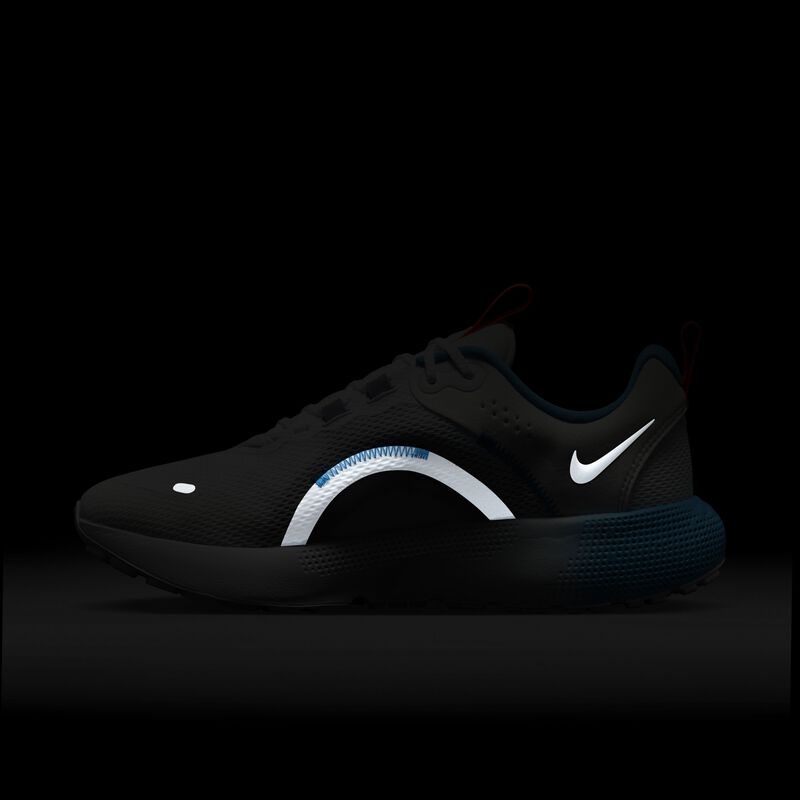 Nike React Escape Run 2, Blanco/Azul relámpago/Pizarra cenizo/Platino metalizado, hi-res