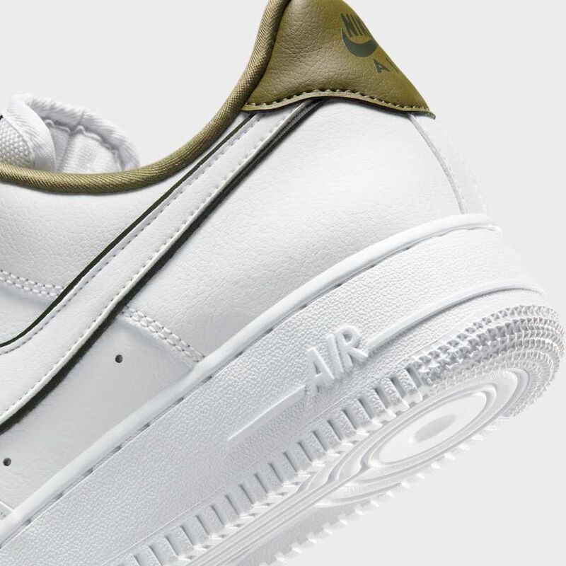 Nike Air Force 1 '07 Essential, Blanco/Sequoia-Oliva Medio, hi-res
