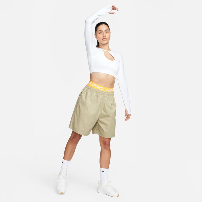Nike Crop Polo, Blanco/Negro, hi-res