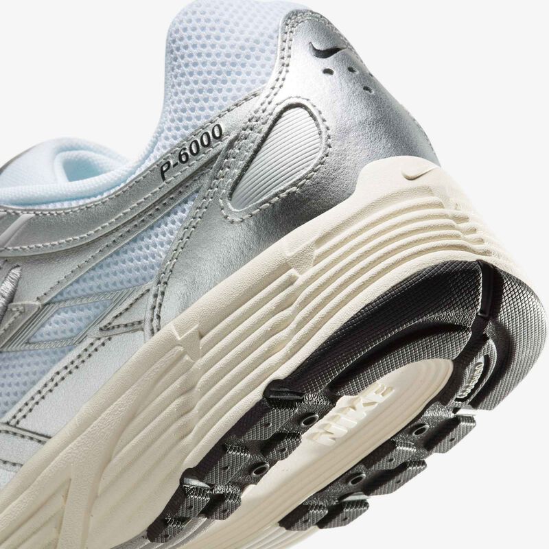Nike P-6000, Blanco/Plata Metalizado/Plata Liso/Negro, hi-res