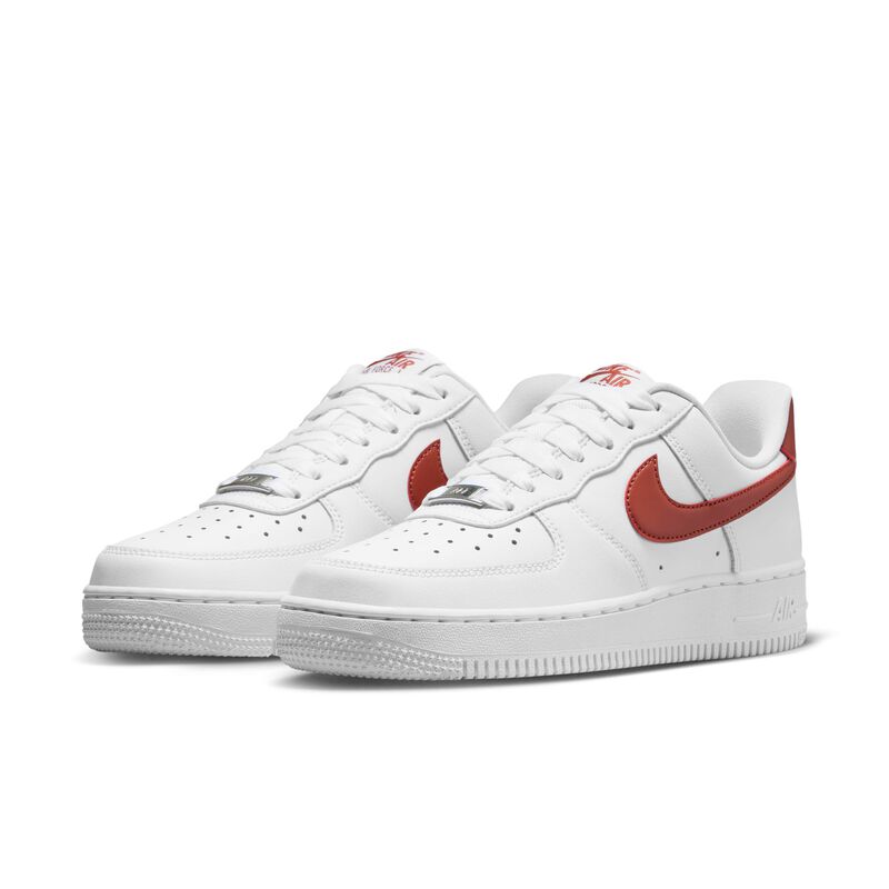 Nike Air Force 1 '07, Blanco/Naranja Rugoso, hi-res