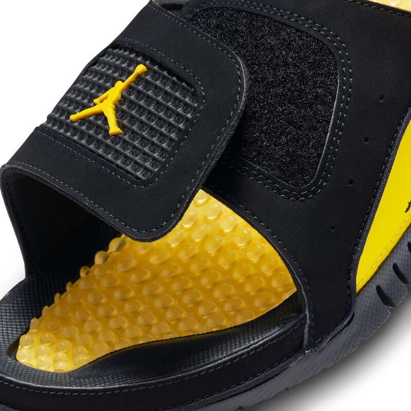 Jordan Hydro 4 Retro, Negro/Amarillo tour, hi-res