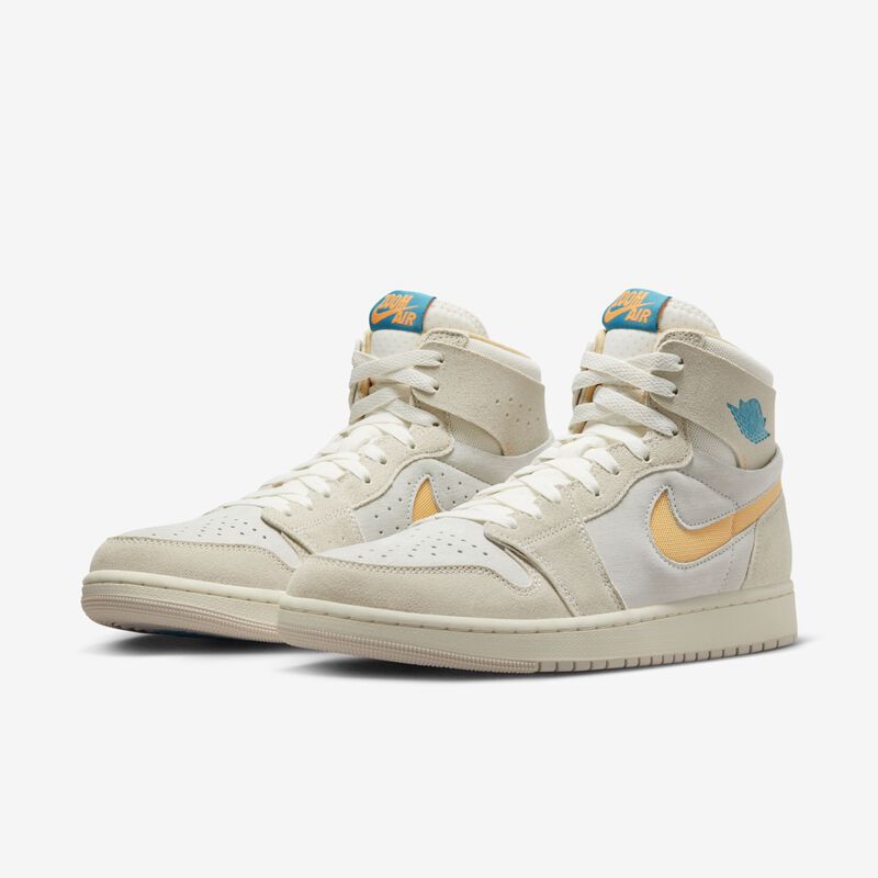 Air Jordan 1 Zoom Comfort 2, Marrón Orewood claro/Vela/Oro celeste/Cítricos brillantes, hi-res