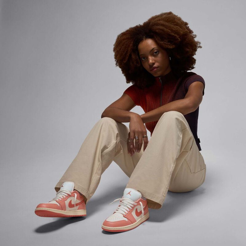 Air Jordan 1 Low, Vela/Raíz de rubia ligera/Marfil pálido/Raíz de rubia, hi-res