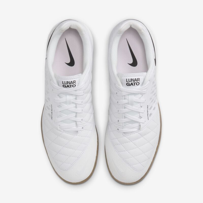Nike Lunar Gato II IC, Blanco/Goma Marrón Claro/Blanco, hi-res