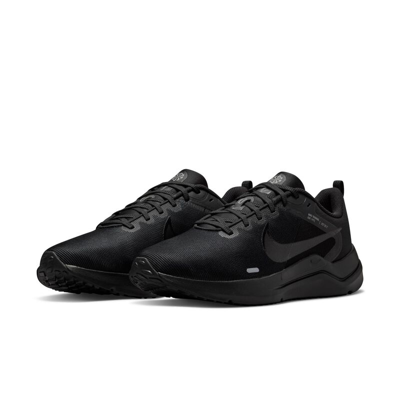 Nike Downshifter 12, Negro/Gris partícula/Gris ahumado oscuro, hi-res