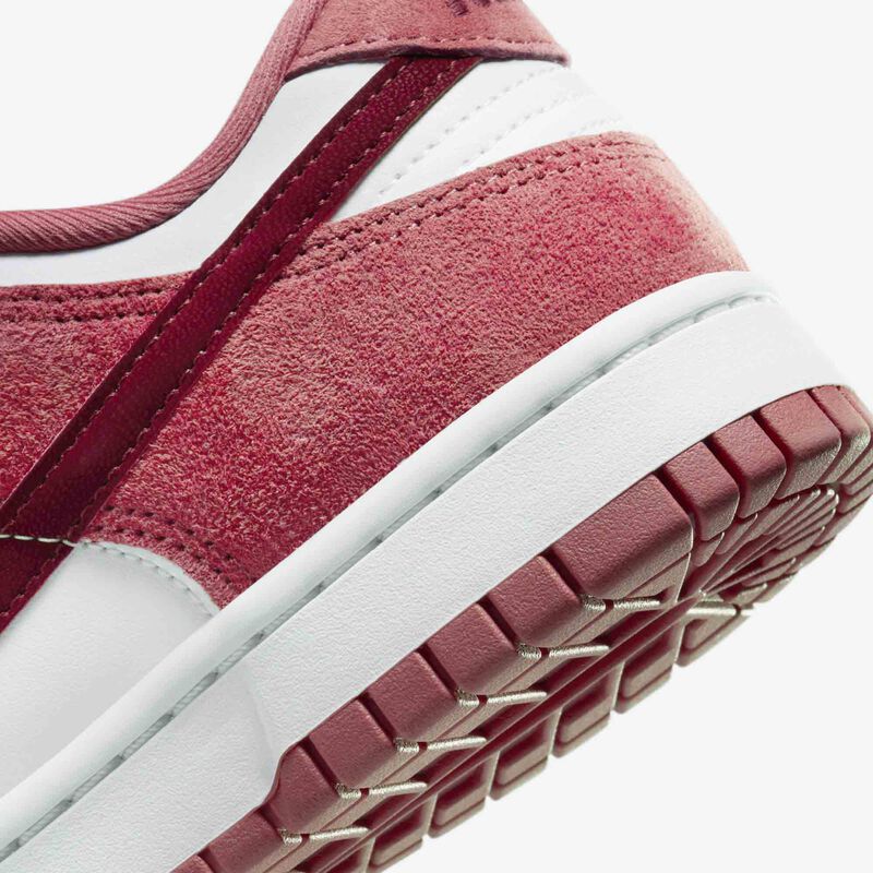 Nike Dunk Low, Blanco/Adobe/Rojo Dragón/Rojo del Equipo, hi-res