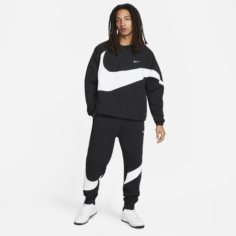 Nike Swoosh, Negro/Blanco/Blanco, hi-res