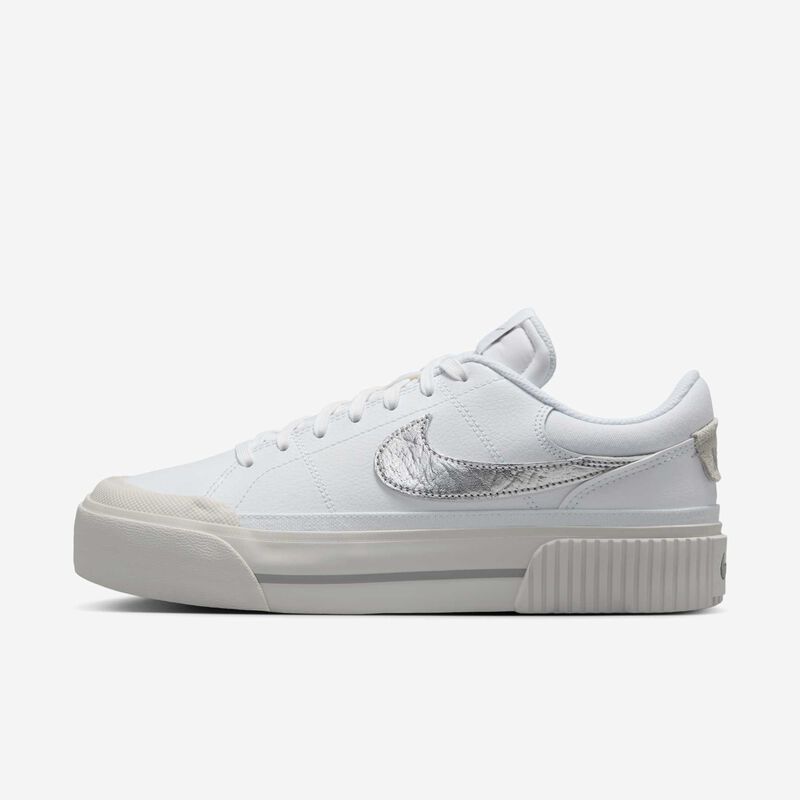 Nike Court Legacy Lift, Blanco/Hueso claro/Polvo De Fotones/Plata Metalizado, hi-res