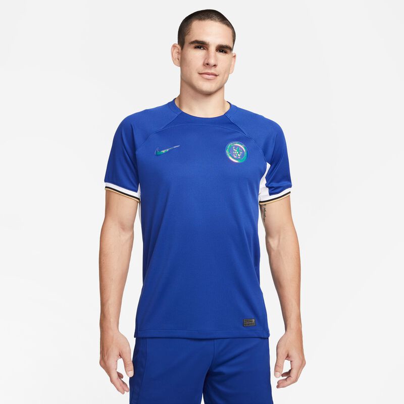 Chelsea FC local 2023/24 Stadium, Rush Blue/Blanco/Club Oro, hi-res