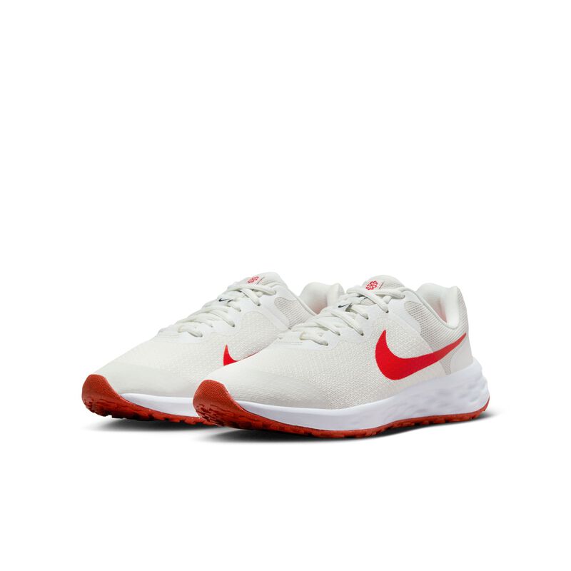 Nike Revolution 6, Blanco cumbre/Obsidiana/Blanco/Rojo pista, hi-res