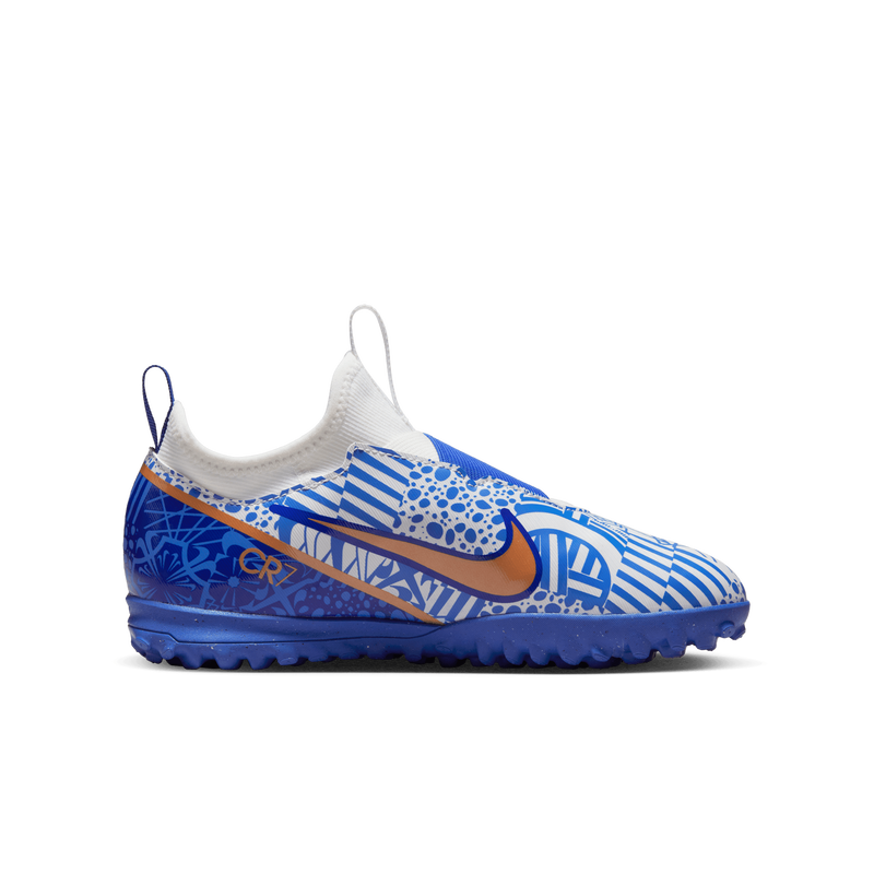 Nike Jr. Zoom Mercurial Vapor 15 Academy CR7 TF, BLANCO, hi-res