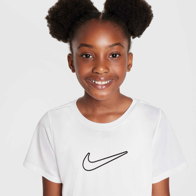 Nike One Fitted, Blanco/Negro, hi-res