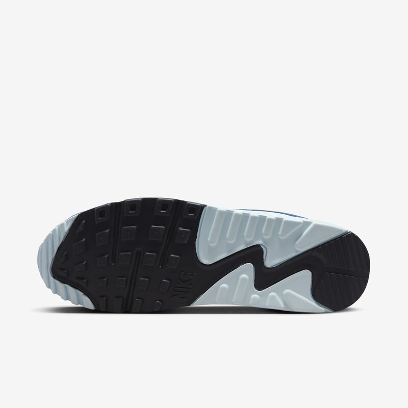 Nike Air Max 90, Platino Puro/Blanco-Azul Glaciar, hi-res