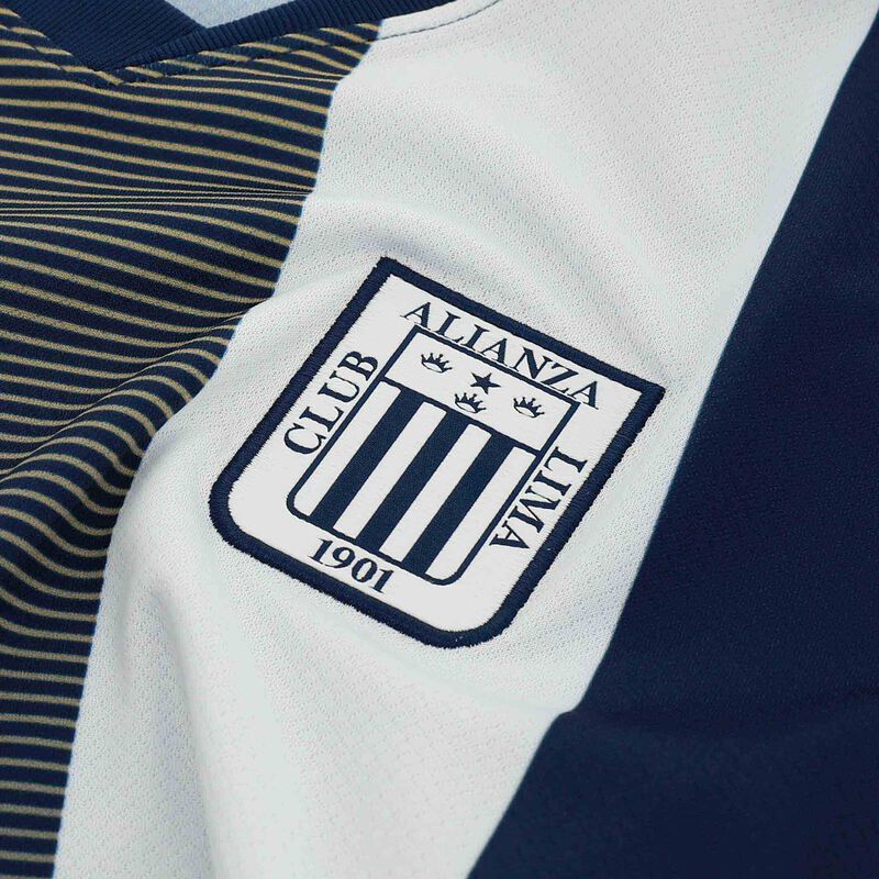 Nike Camiseta Mujer Alianza Lima 2025 Local, Azul Noche/Blanco/Dorado, hi-res