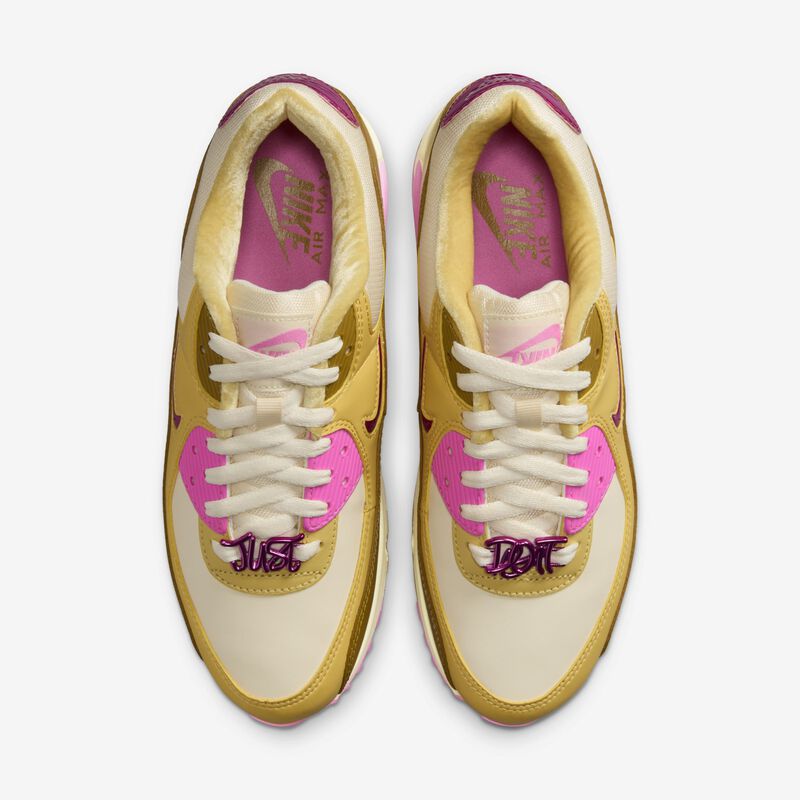 Nike Air Max 90 SE, Leche de coco/Oro Saturno/Bronceado/Rosa juguetón, hi-res