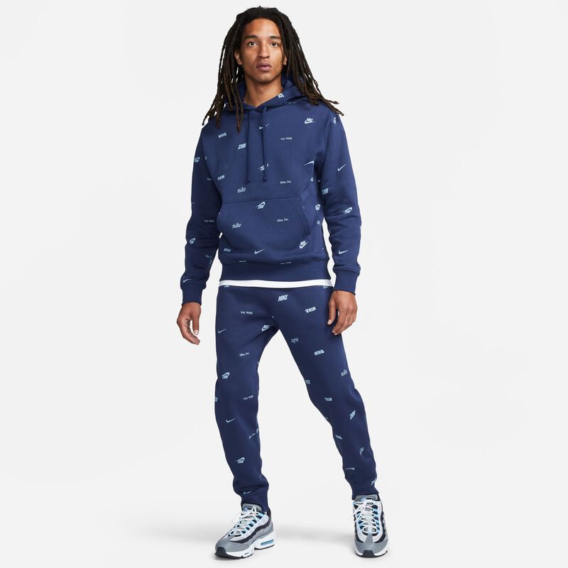 Nike Club Fleece, Azul marino medianoche/Pizarra ceniza, hi-res