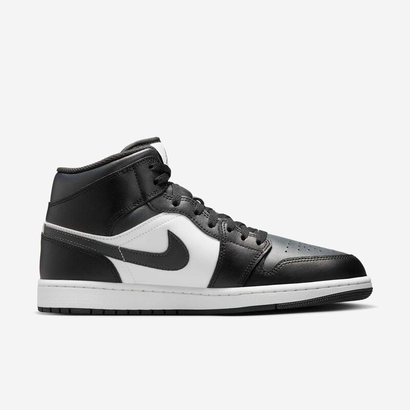 Air Jordan 1 Mid, Negro/Blanco Cumbre/Sombrío Apagado, hi-res