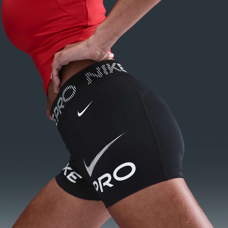 Nike Pro, Negro/Blanco/Blanco, hi-res