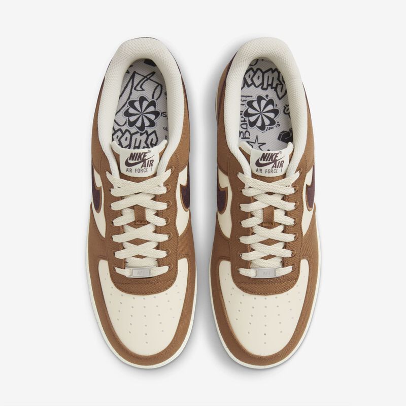 Nike Air Force 1 '07 LV8, Tostado Británico Claro/Leche De Coco/Marrón Oscuro Goma/Burdeos Enérgico, hi-res