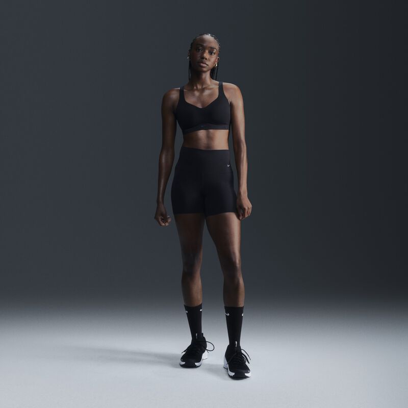 Nike Alate de alta sujeción, Negro/Gris Azulado, hi-res
