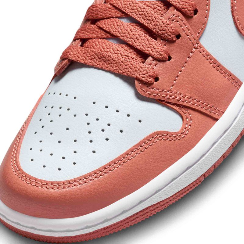 Air Jordan 1 Low, Platino puro/Blanco/Naranja Sky J, hi-res