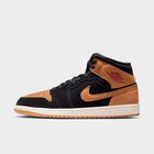 Air Jordan&nbsp;1 Mid SE, Negro/Rojo universitario/Vela/Lino, hi-res