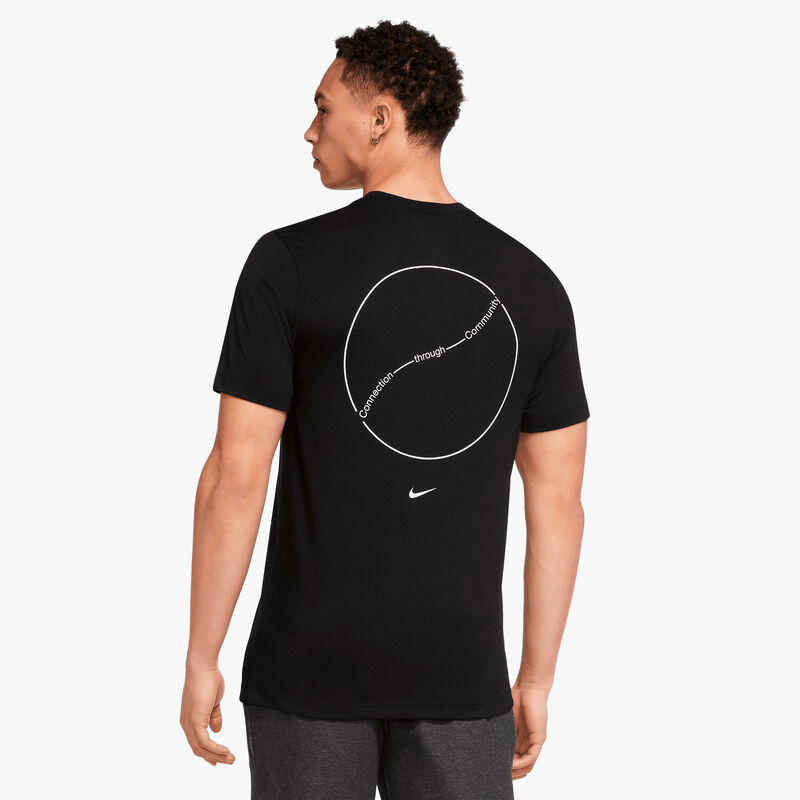 Nike Yoga Tee, NEGRO, hi-res