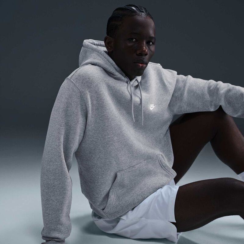 Nike Club, Gris Oscuro Jaspeado/Gris Humo Claro/Blanco, hi-res