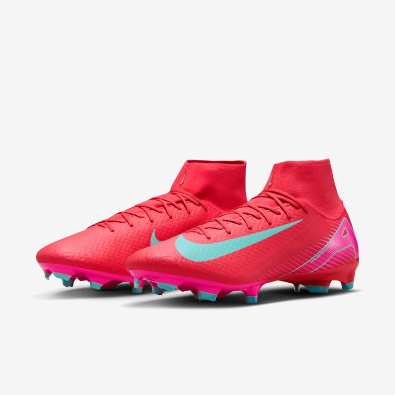 Nike Mercurial Superfly 10 Academy, Brasa Resplandor/Verde Aurora, hi-res