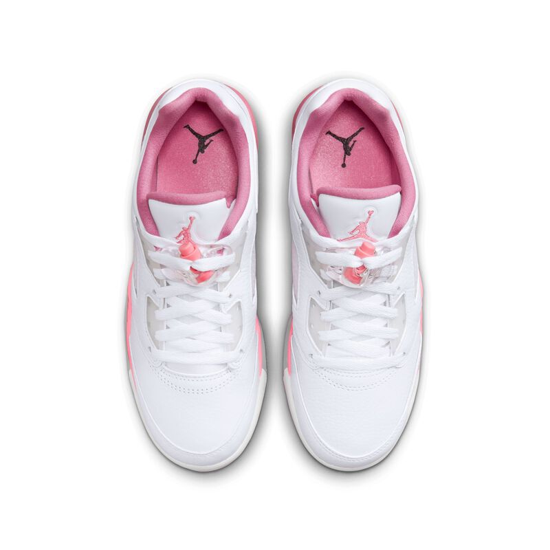 Air Jordan 5 Retro Low, Blanco/Baya del desierto/Negro/Tiza coral, hi-res